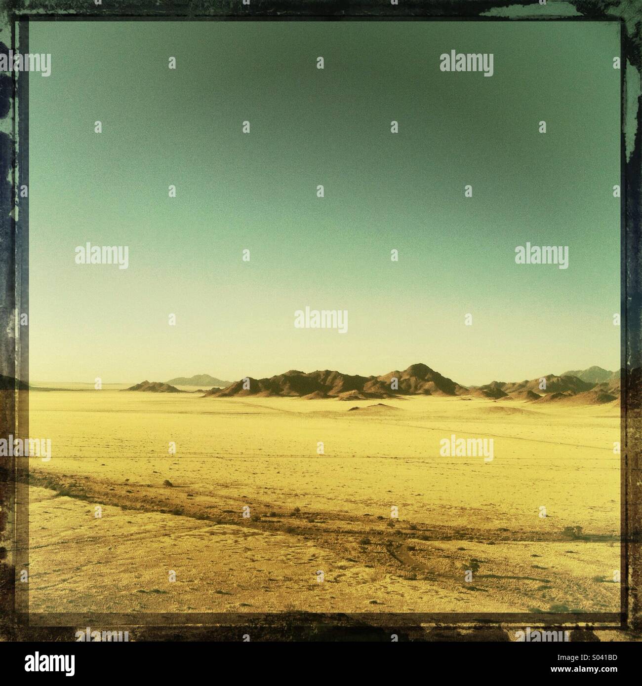 Desert from viewpoint, namibia - Smartphone Captured Stock Image