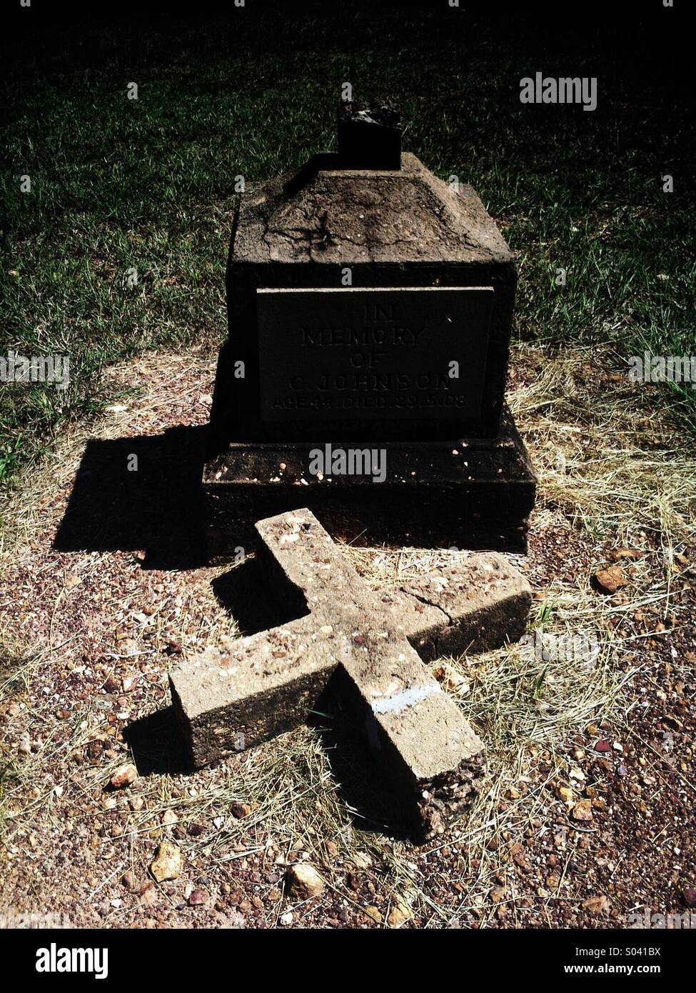 Grave. - Smartphone Captured Stock Image