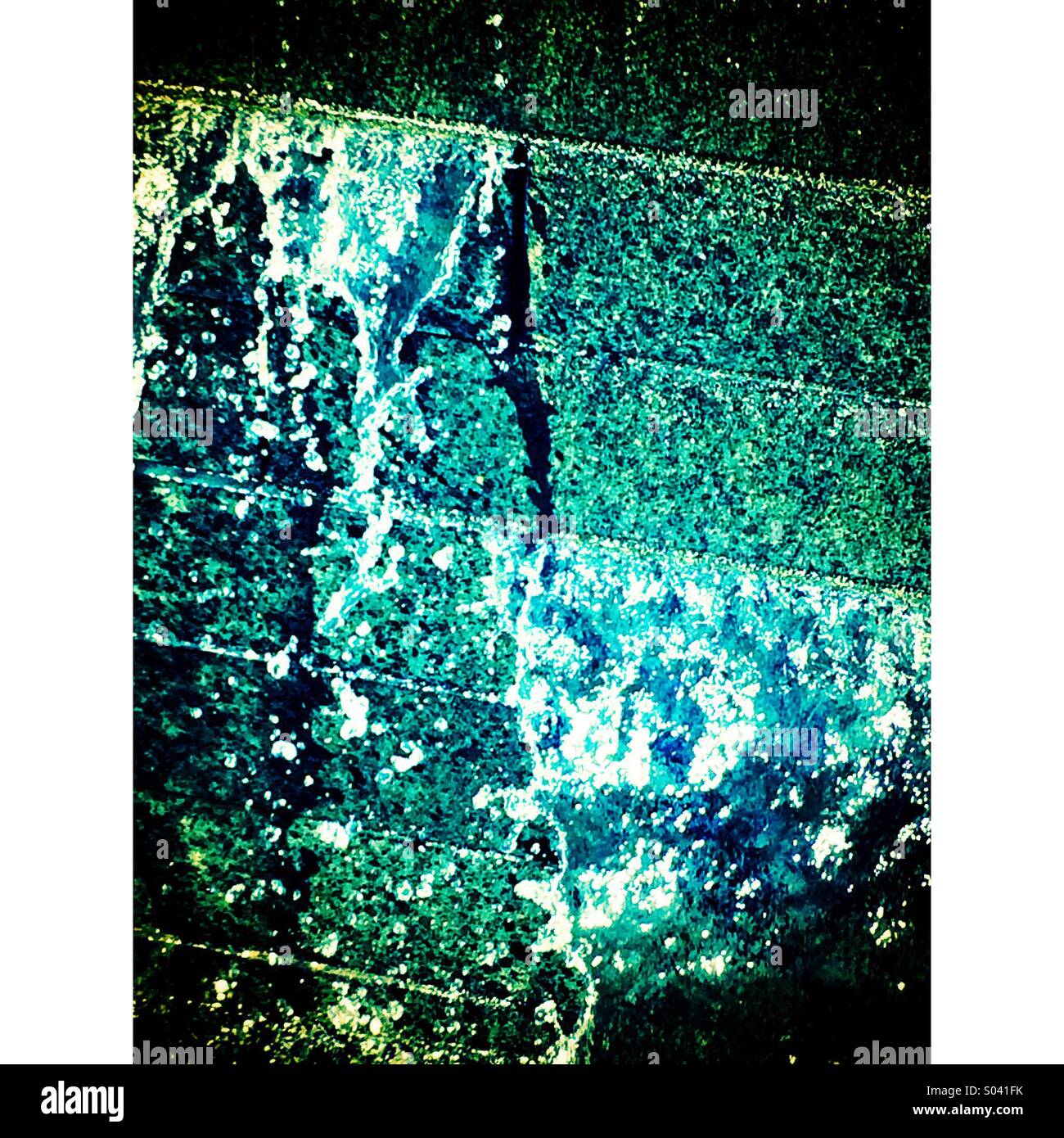 Water fountain close up - Smartphone Captured Stock Image