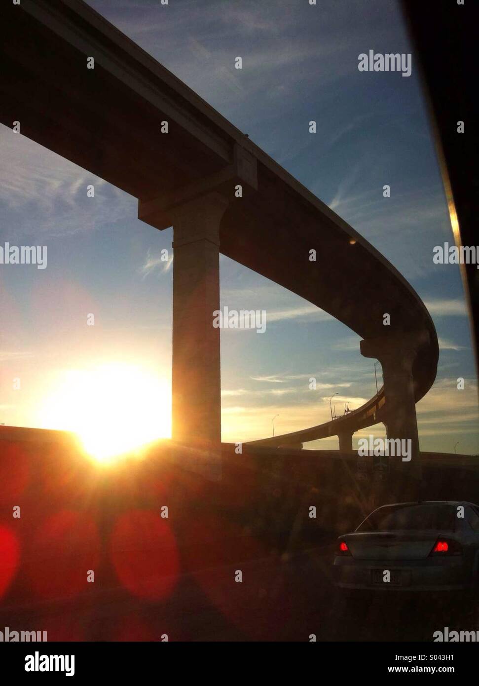 A freeway ramp in San Antonio Texas Stock Photo Alamy