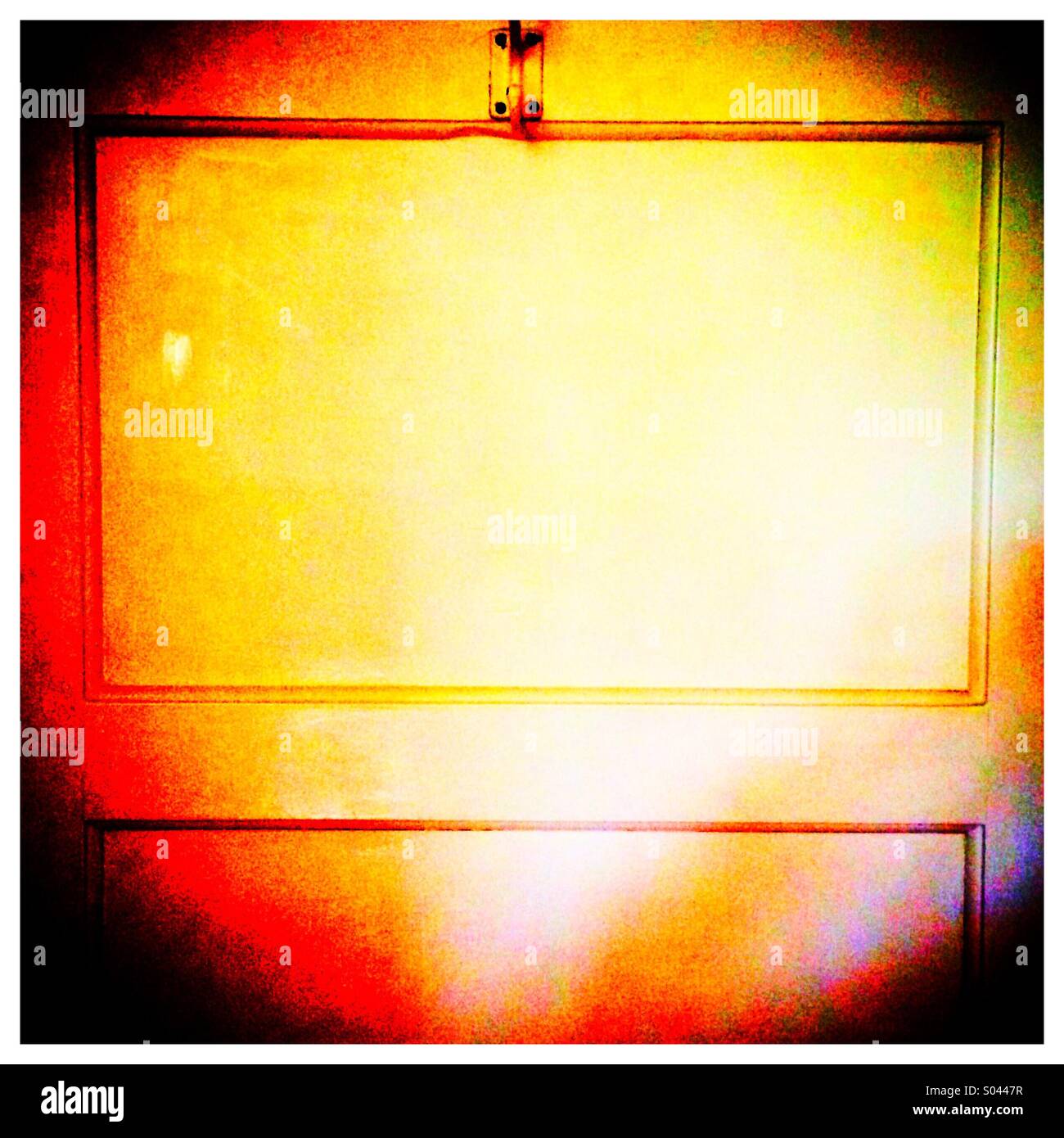 Hook on back of bedroom door - Smartphone Captured Stock Image