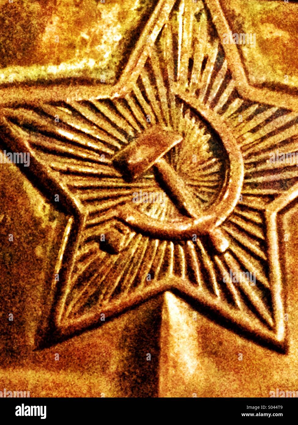 Badge of former Soviet Union - Smartphone Captured Stock Image