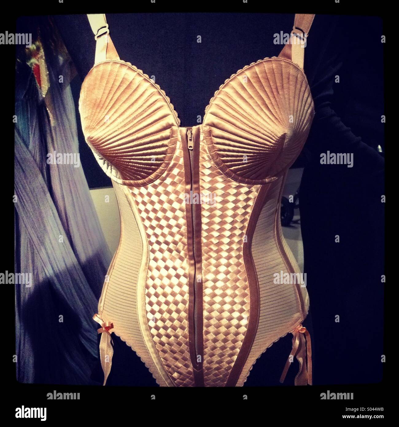 Madonnas iconic Cone bra / corset designed by Jean Paul Gaultier