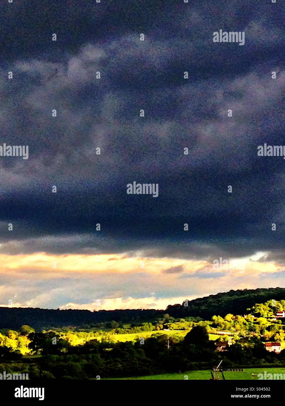 Weather Somerset - Smartphone Captured Stock Image