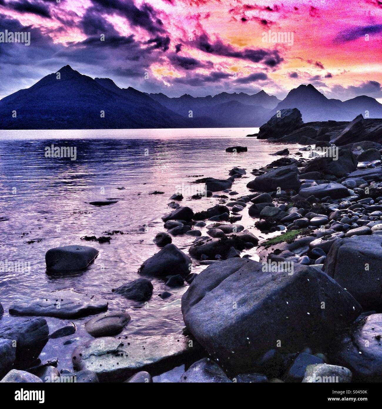 Elgol Beach Skye - Smartphone Captured Stock Image