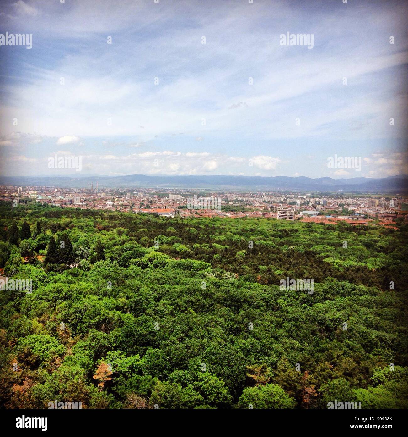 City view, Sofia, Bulgaria - Smartphone Captured Stock Image