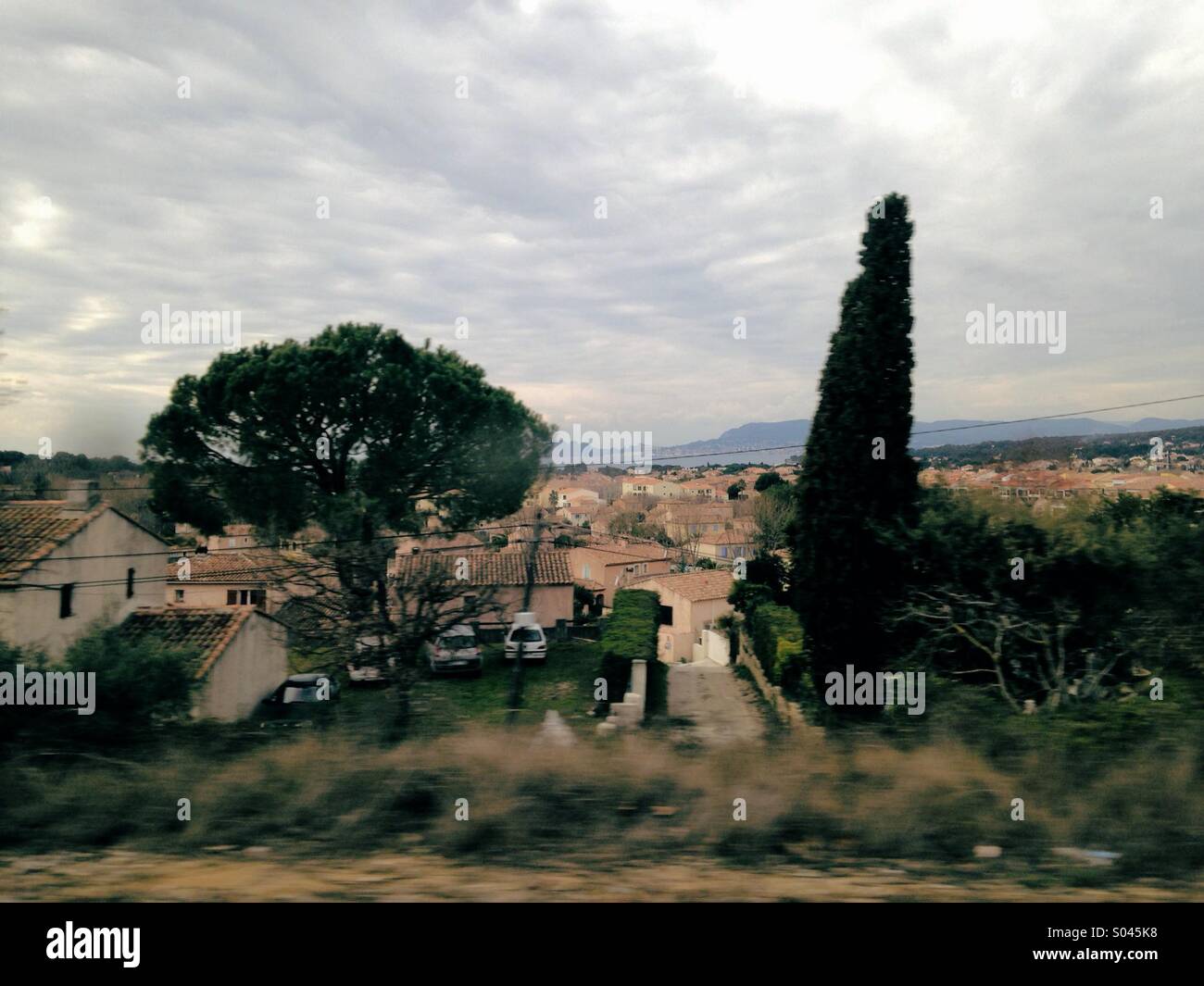 Rural landscape in Provence, France - Smartphone Captured Stock Image