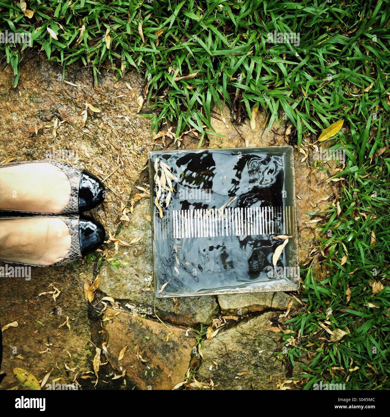 Women's feet - Smartphone Captured Stock Image