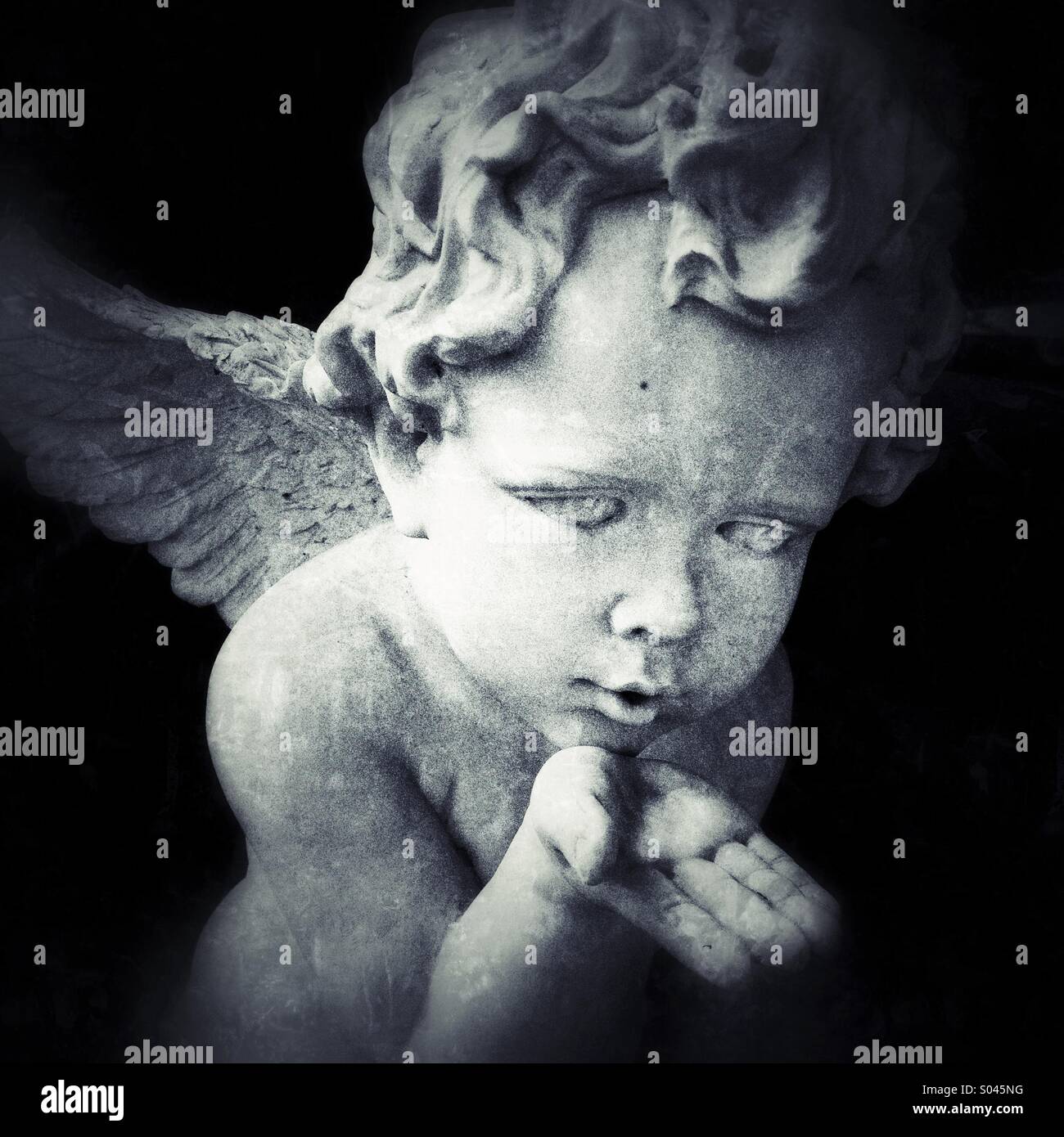 Angel statue - Smartphone Captured Stock Image