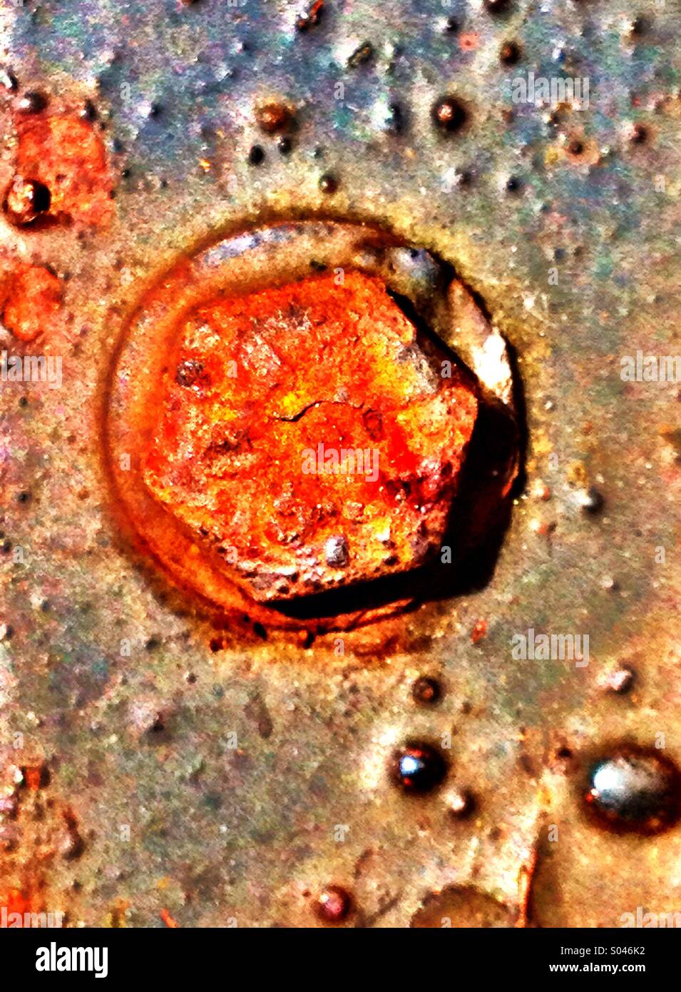 Red Rust - Smartphone Captured Stock Image