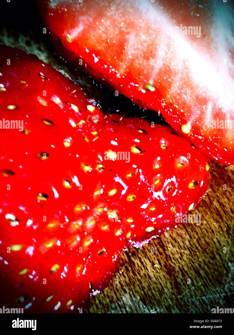Strawberry Red - Smartphone Captured Stock Image