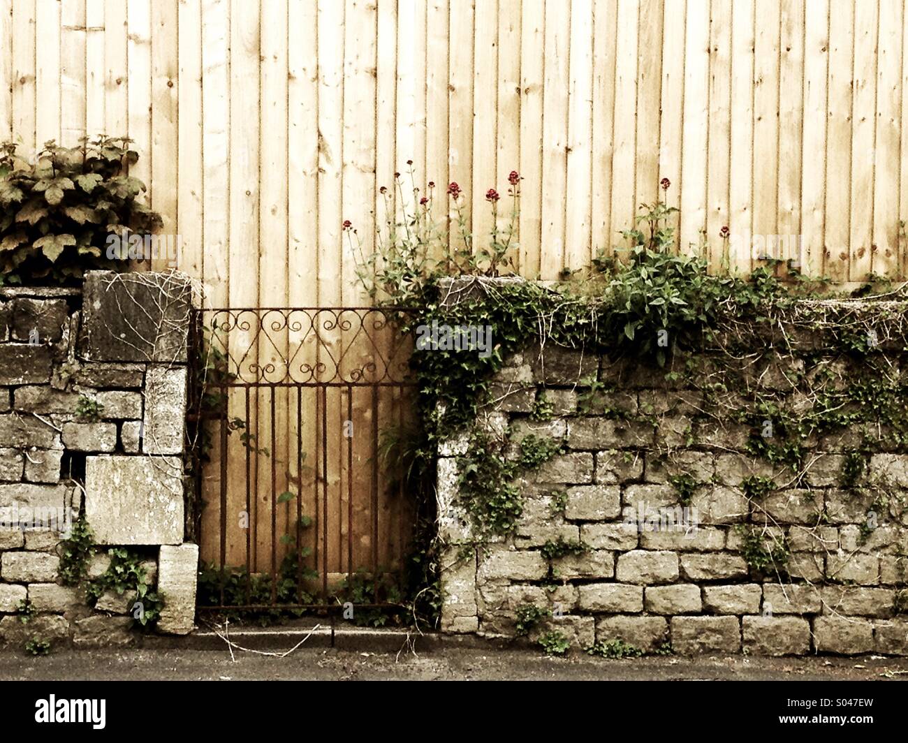 Fenced off gateway - Smartphone Captured Stock Image