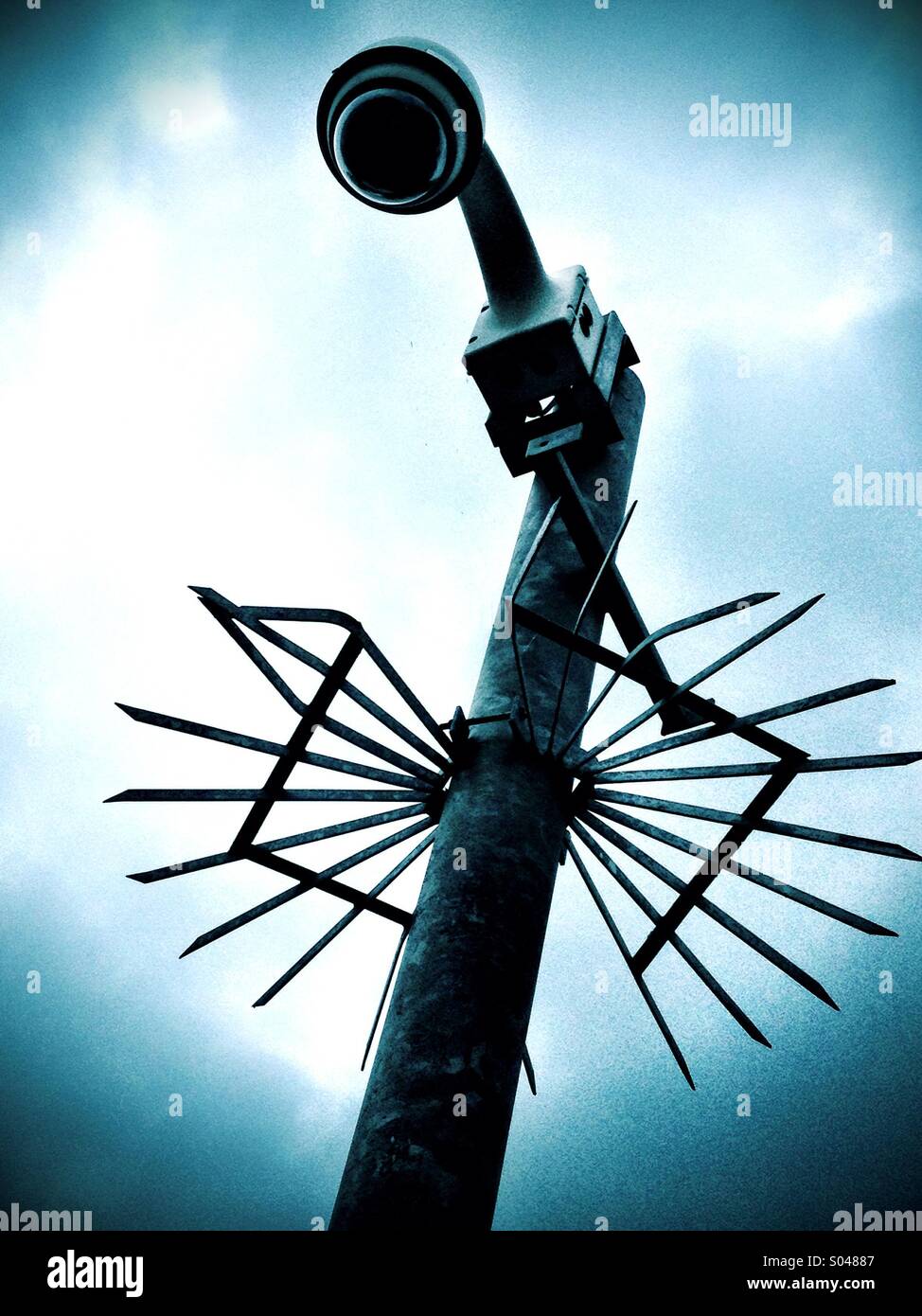 Surveillance Society - Smartphone Captured Stock Image