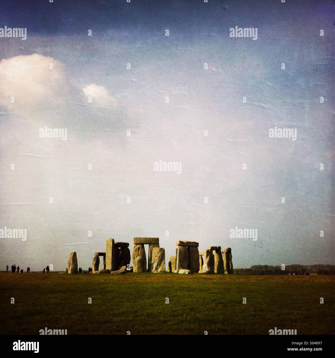The rock formation at Stone henge London England. UK. - Smartphone Captured Stock Image