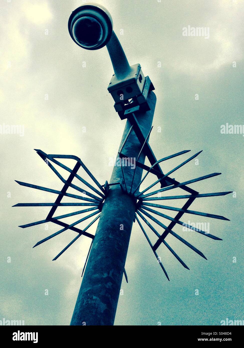 Surveillance camera - Smartphone Captured Stock Image