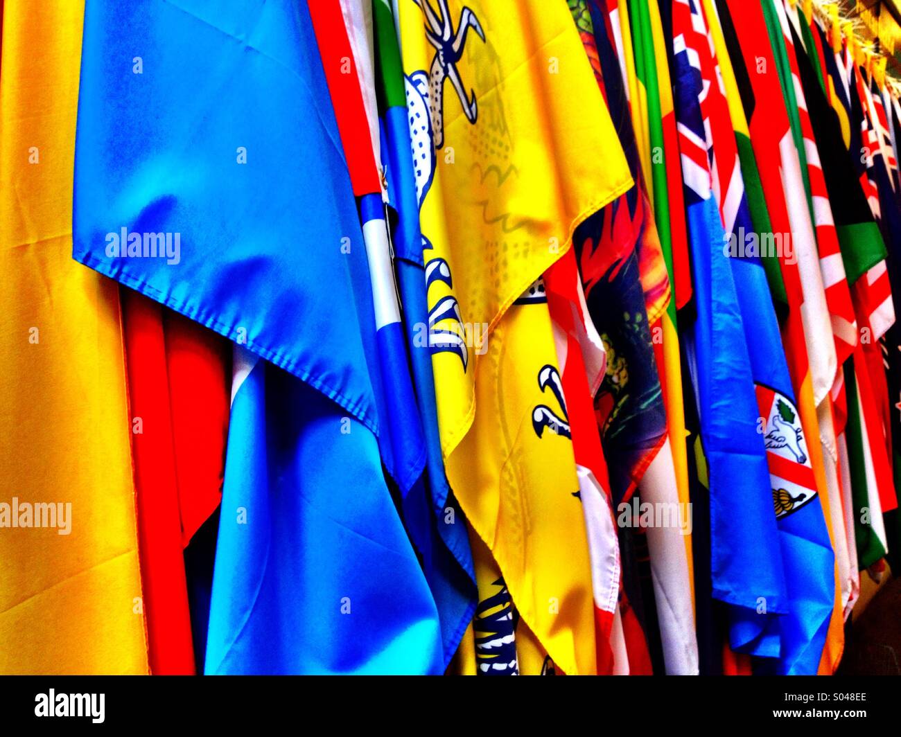 Flags of the Workd - Smartphone Captured Stock Image