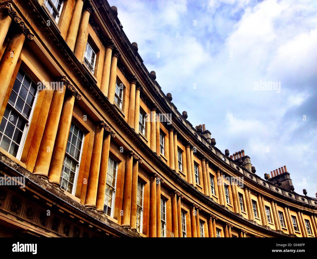 The Circus in Bath Somerset England UK - Smartphone Captured Stock Image