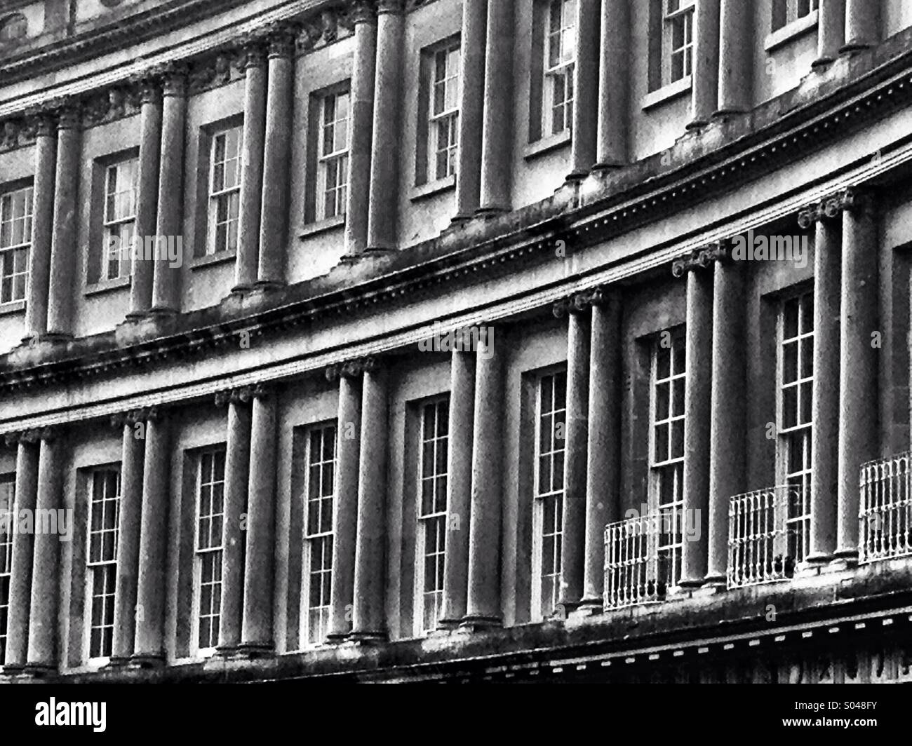 Georgian architecture in Bath England - Smartphone Captured Stock Image