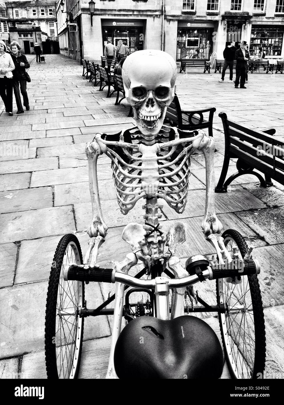 Haunted Bath tour promo - Smartphone Captured Stock Image