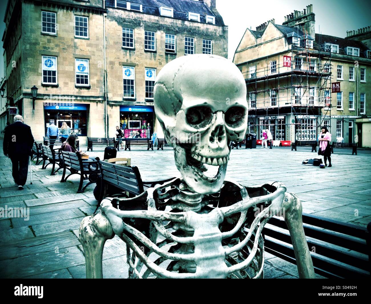 Haunted Bath tours - Smartphone Captured Stock Image