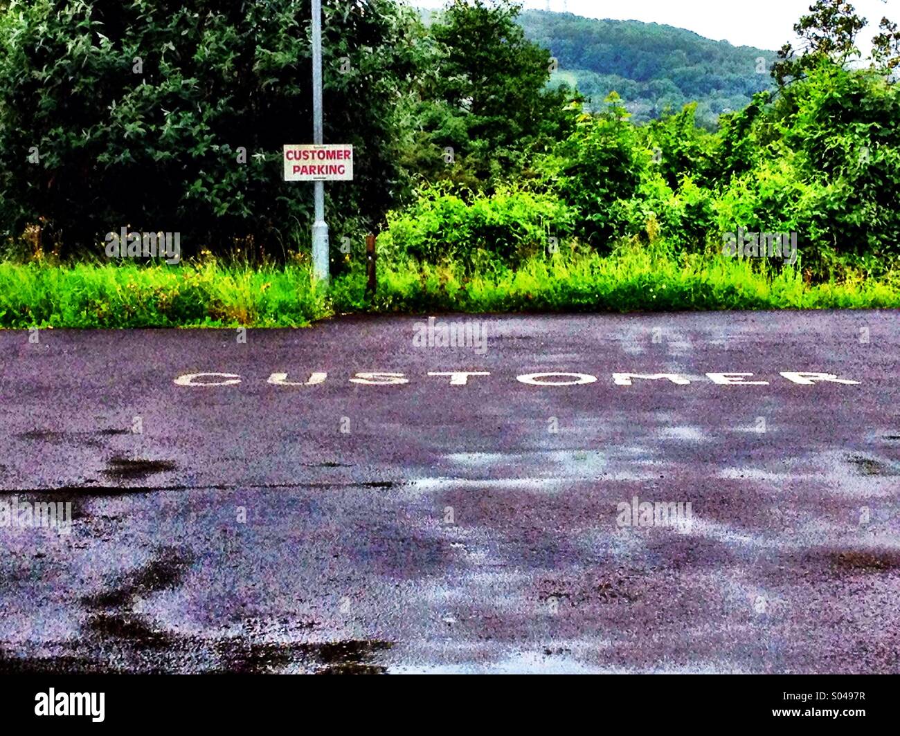 No Customers - Smartphone Captured Stock Image