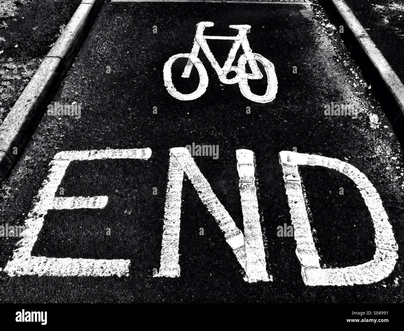 END - Smartphone Captured Stock Image