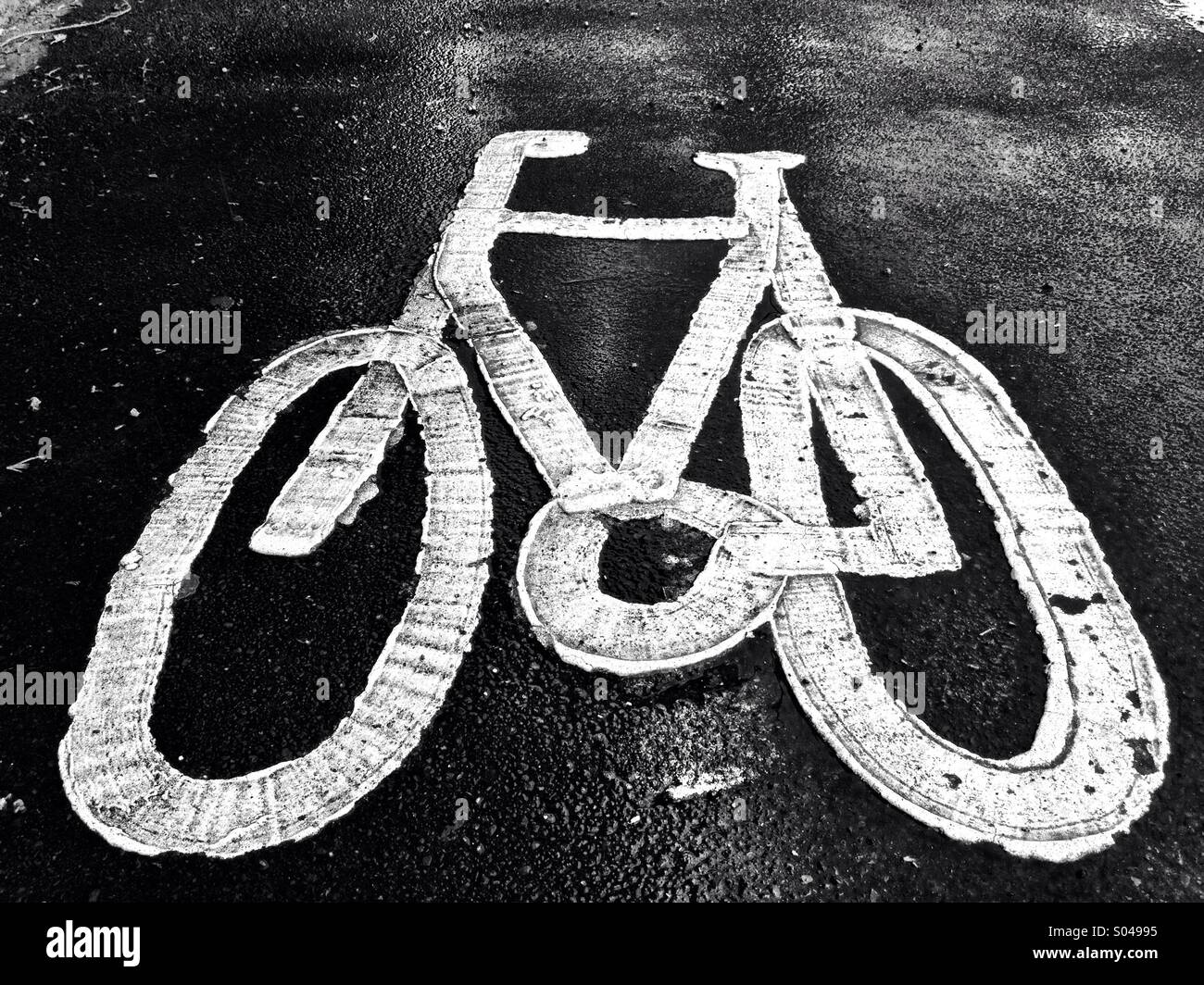 Bicycle Graphic - Smartphone Captured Stock Image
