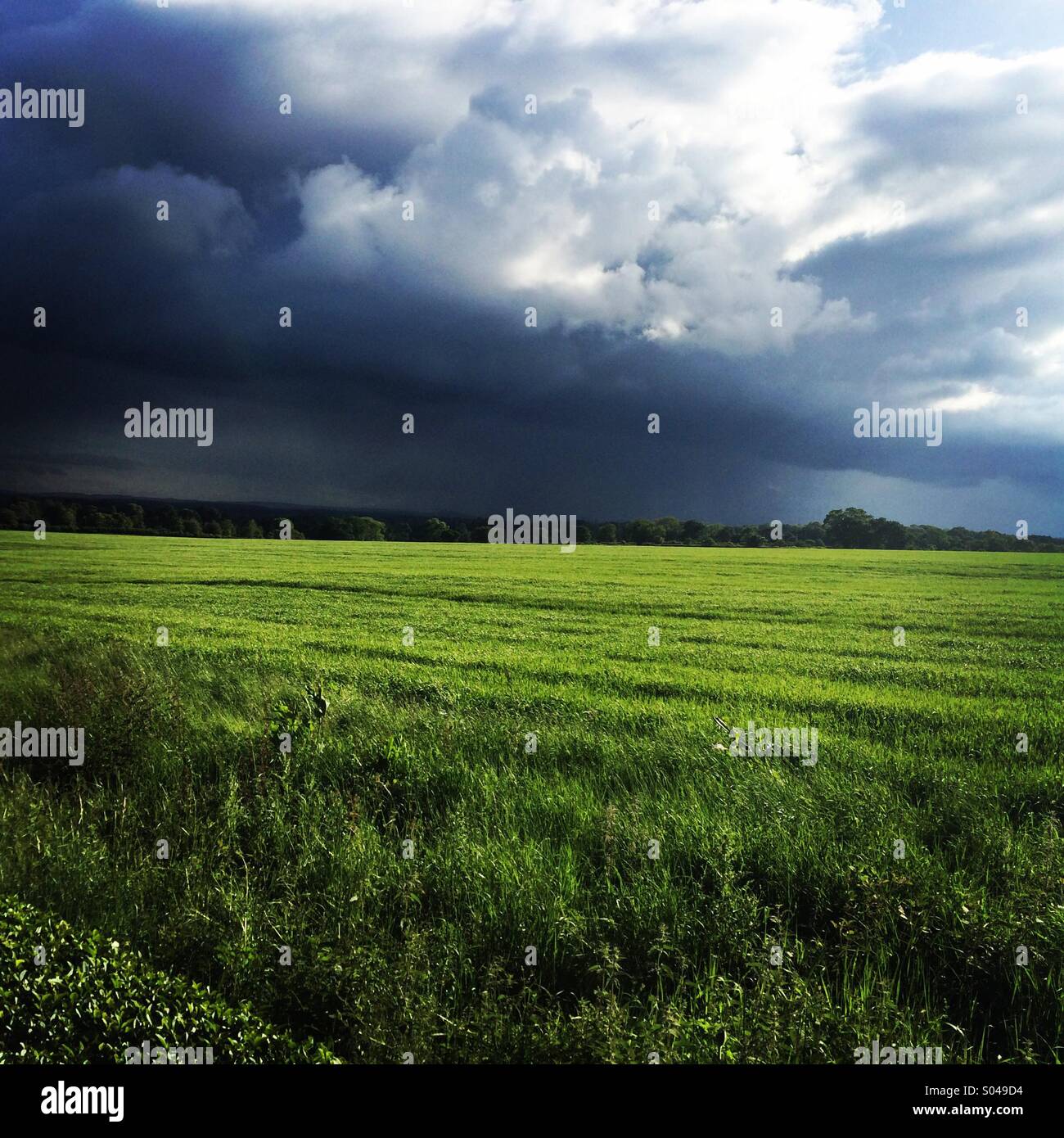 Stormy skies in the UK Stock Photo
