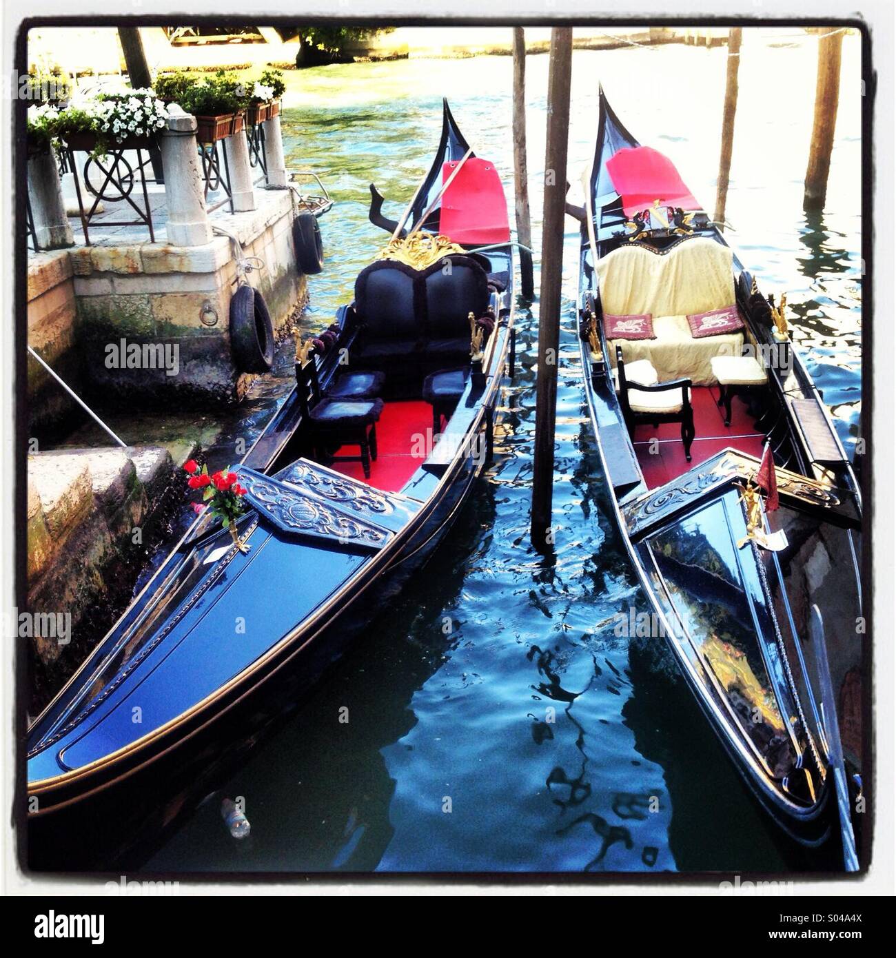 Venetian gondolas Stock Photo