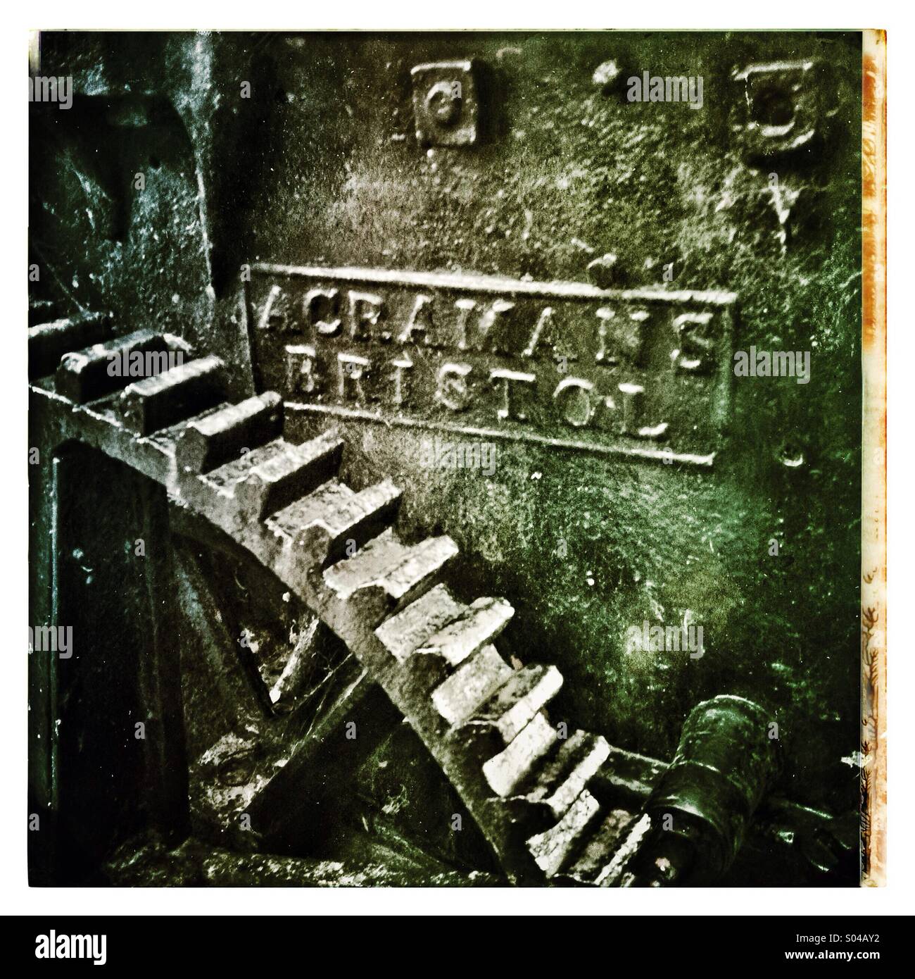 Vintage gear wheel - Smartphone Captured Stock Image