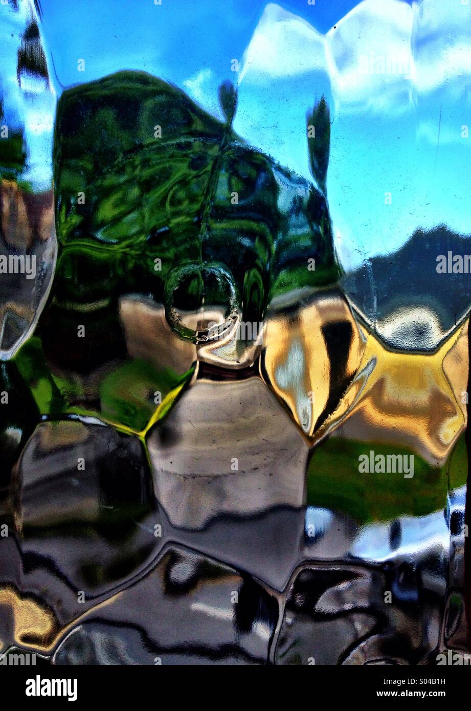 Cubist perhaps landscape - Smartphone Captured Stock Image