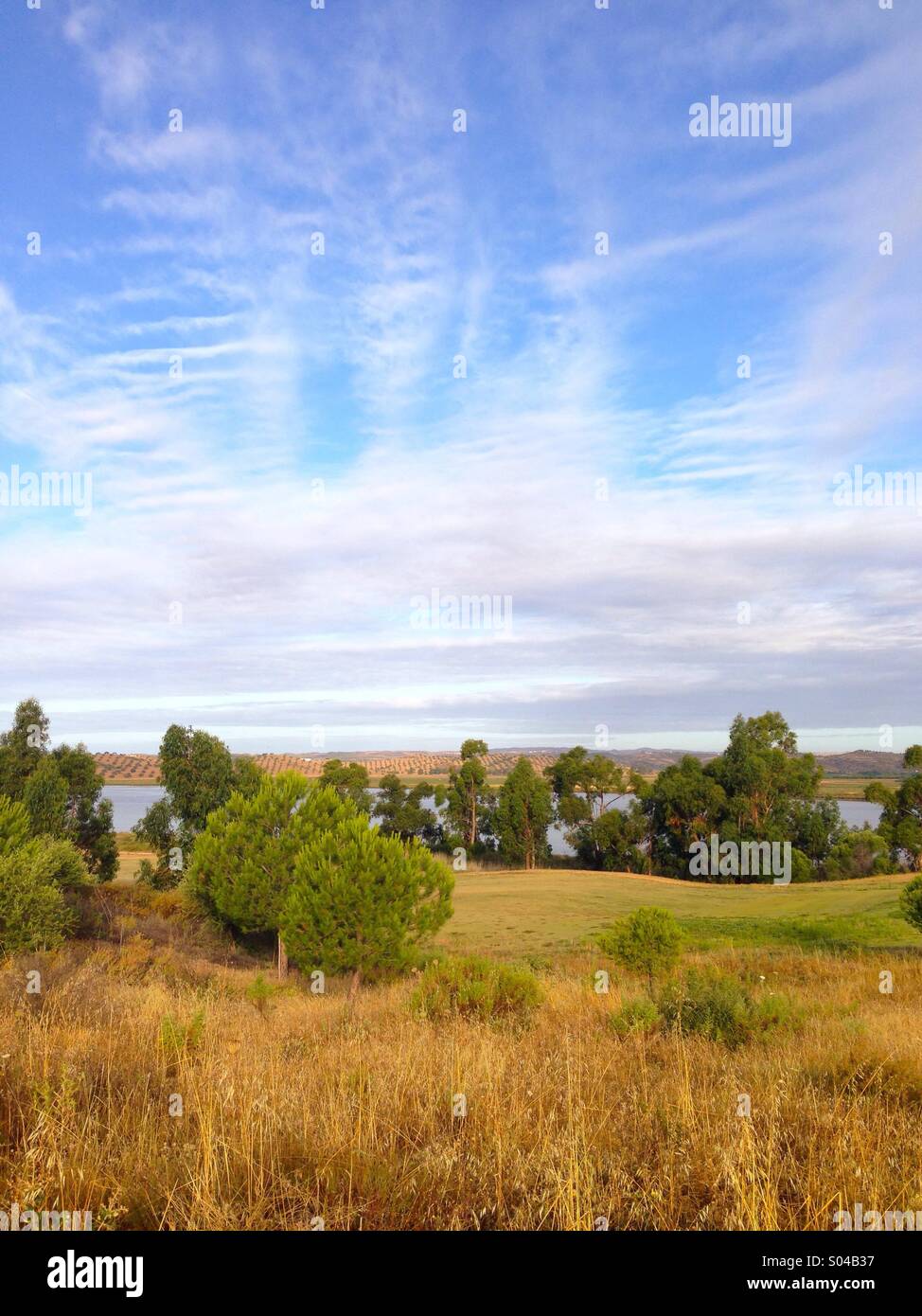 Morning by the Guadiana River, Spain - Smartphone Captured Stock Image