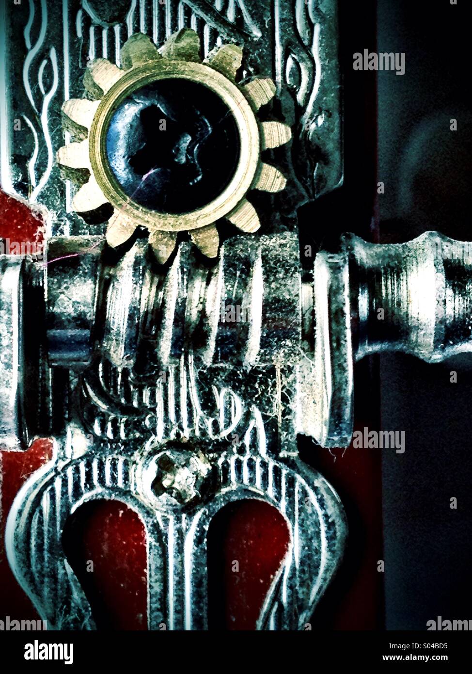 Guitar tuning key - Smartphone Captured Stock Image