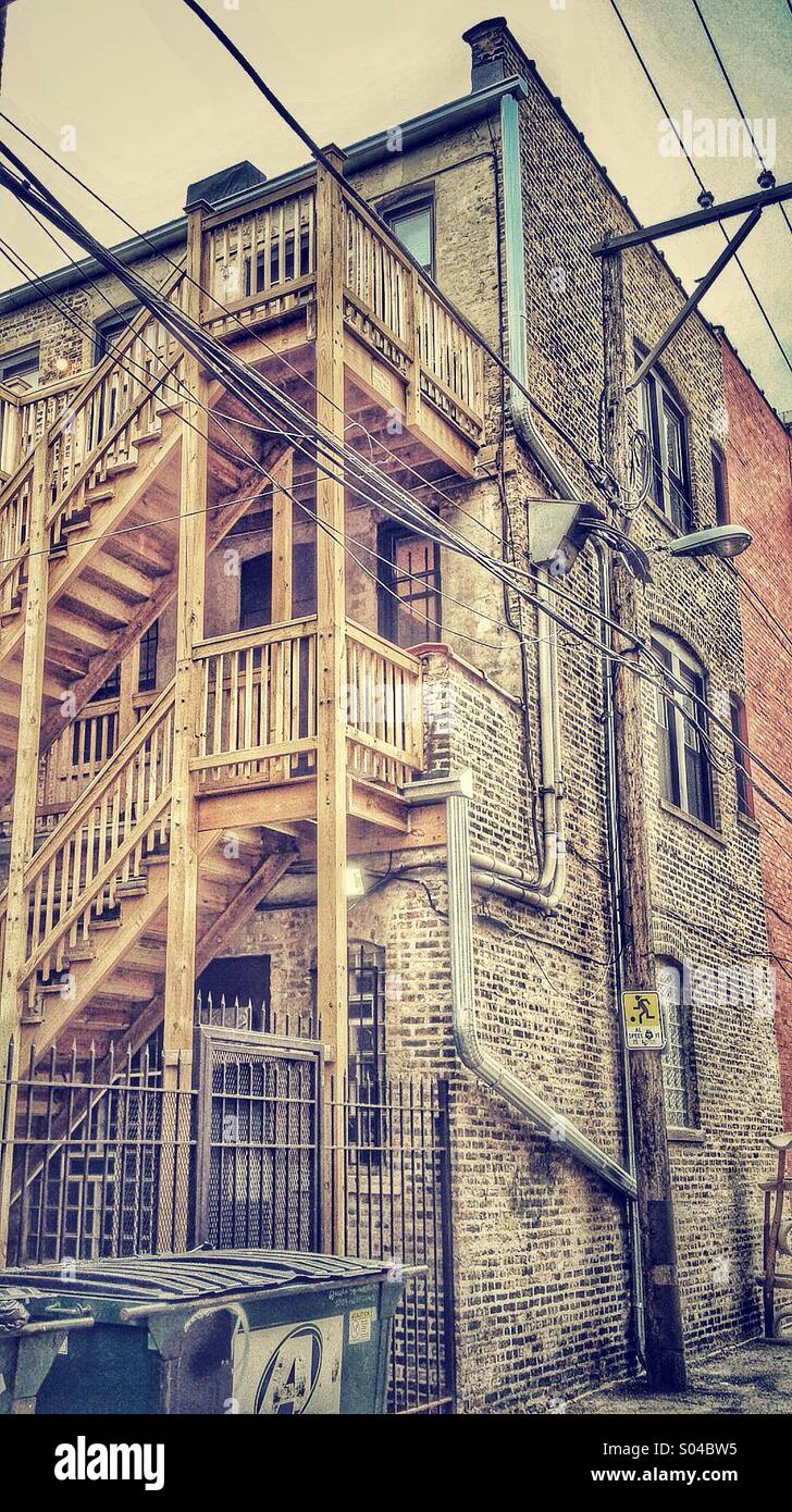 Back Door Living Alley Chicago Stock Photo 309883761 Alamy