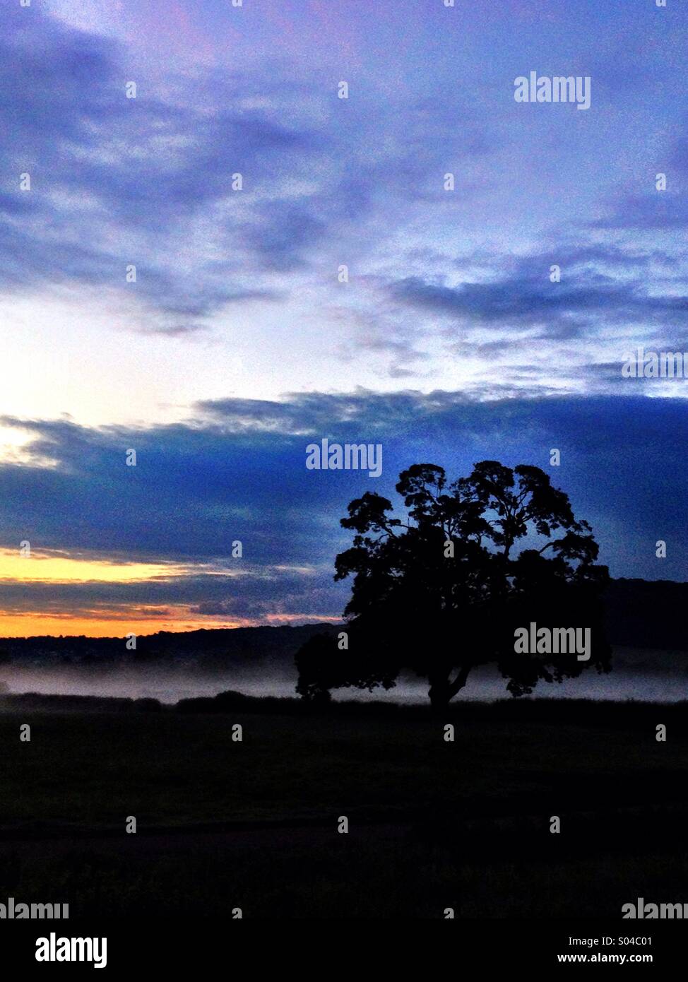 Dawn breaking - Smartphone Captured Stock Image