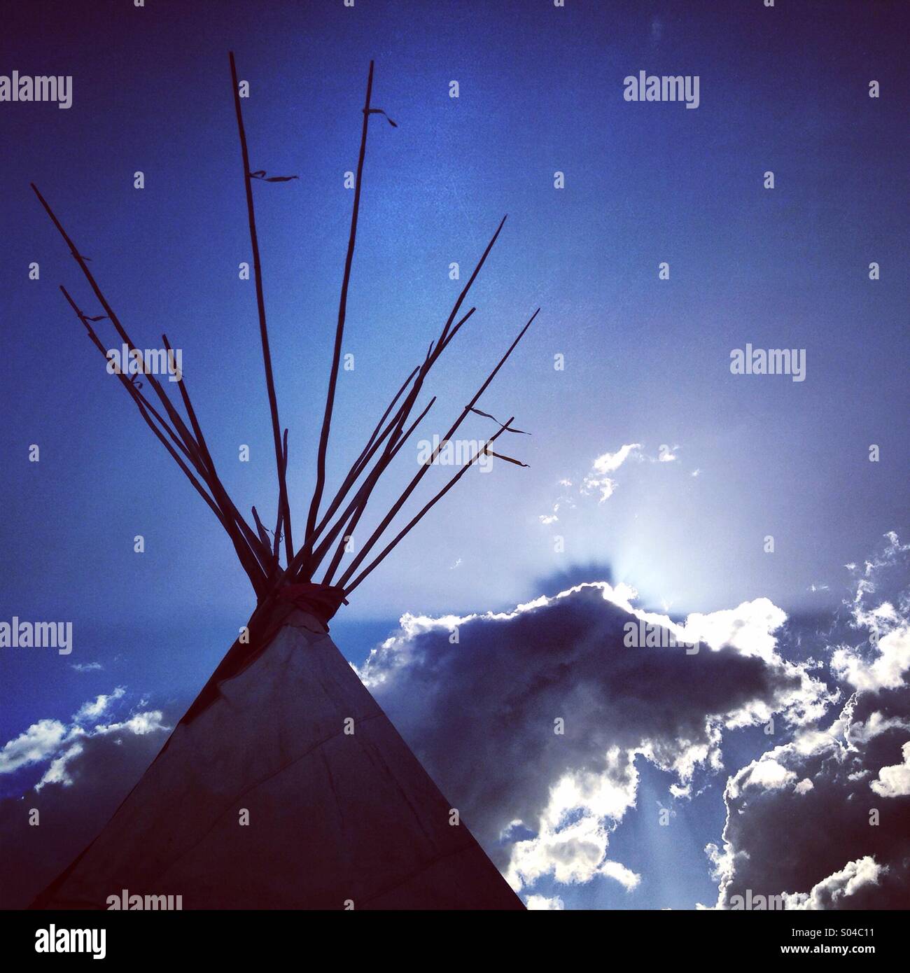 Tipi Silhouette High Resolution Stock Photography and Images - Alamy