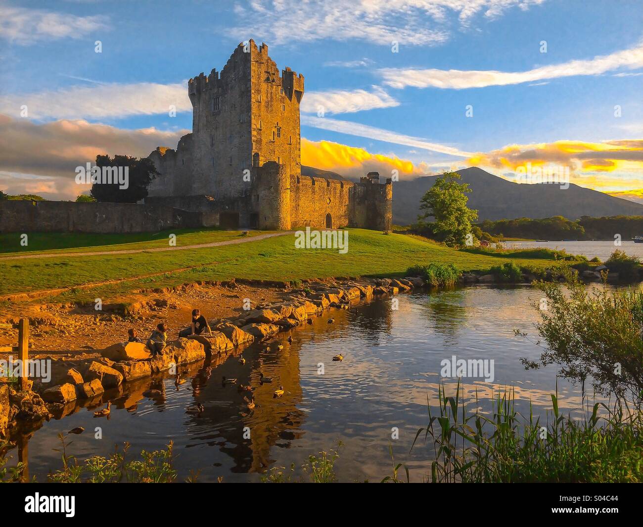 Ross Castle . Killarney , Ireland Stock Photo