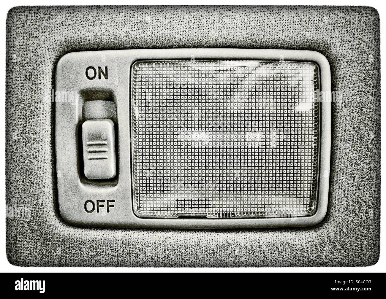 Interior car light with on off switch Stock Photo Alamy