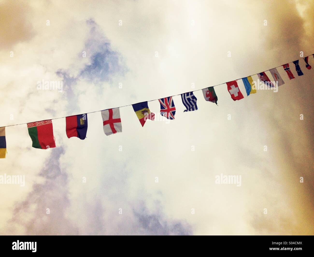 Flags of the World - Smartphone Captured Stock Image