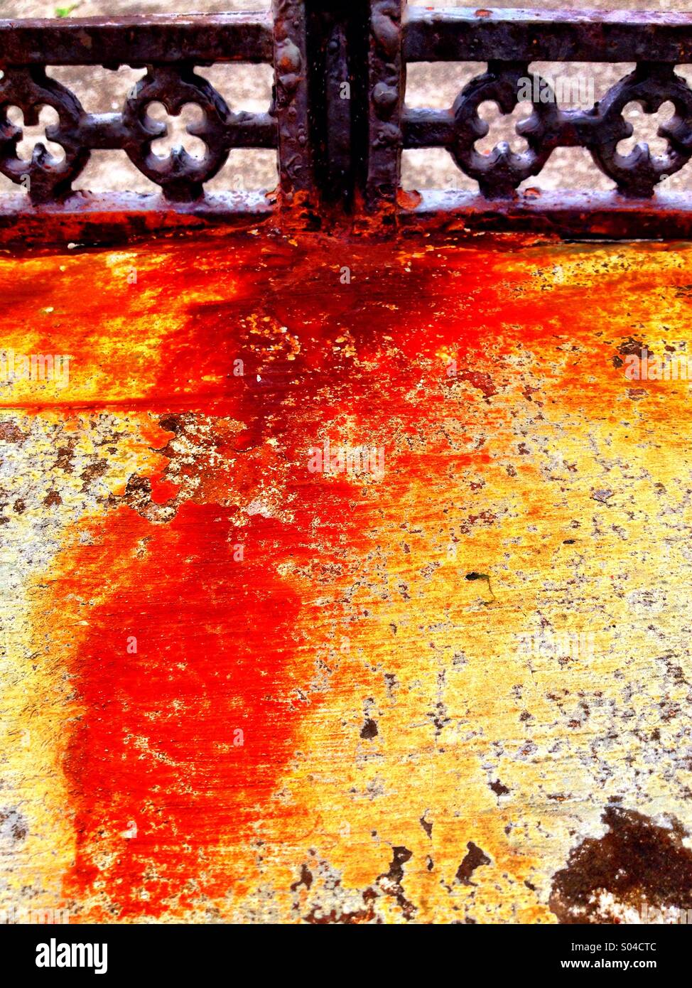 Bleeding metal - Smartphone Captured Stock Image