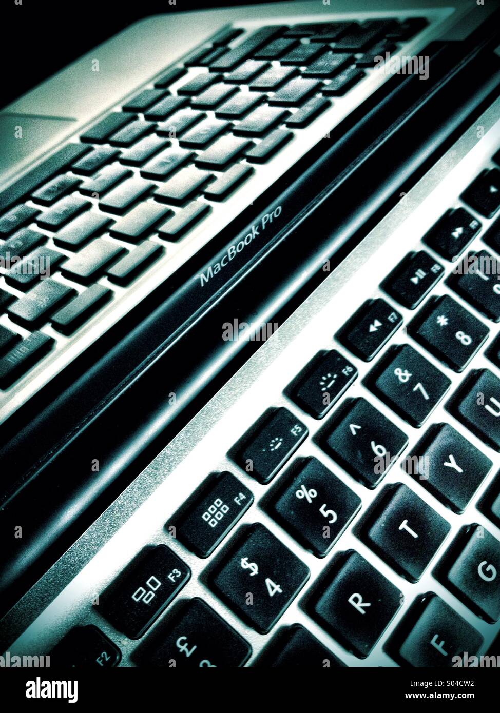 Keyboard Relections - Smartphone Captured Stock Image