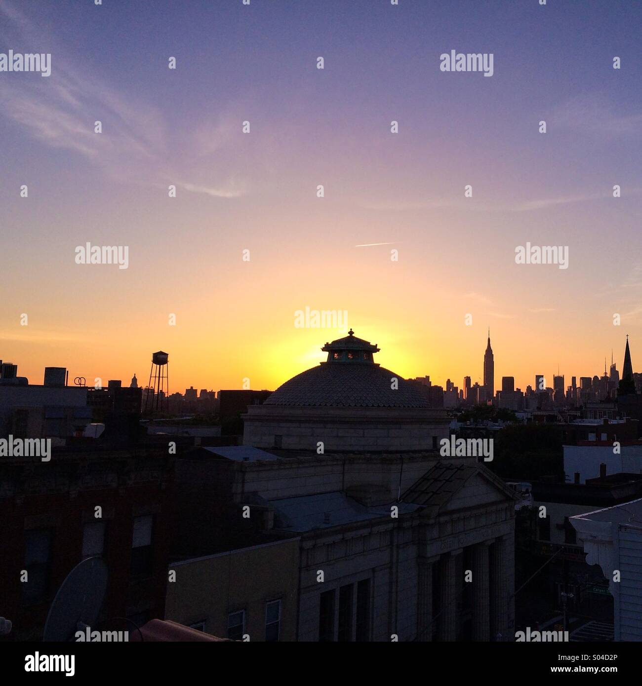Rooftop in greenpoint Brooklyn Stock Photo Alamy