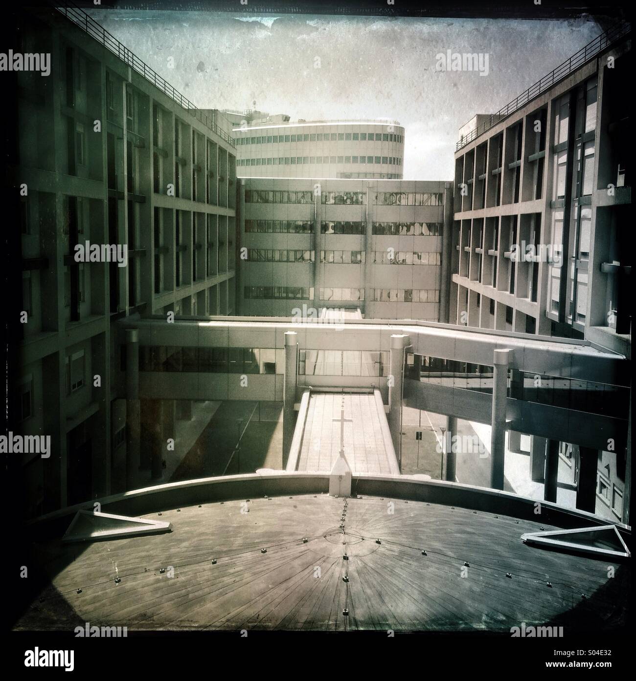 Modern hospital view - Smartphone Captured Stock Image