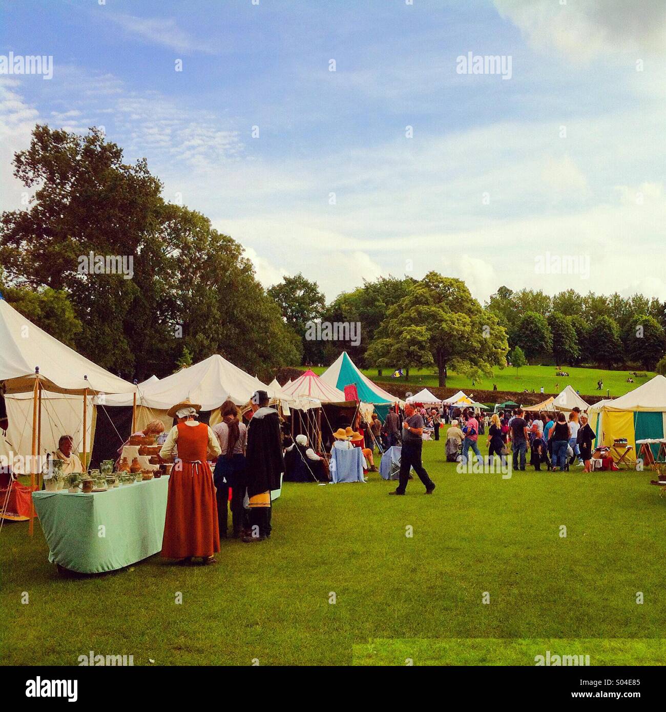 Colchester Medieval Festival (formerly the Oyster Fayre), June 2014 Stock Photo