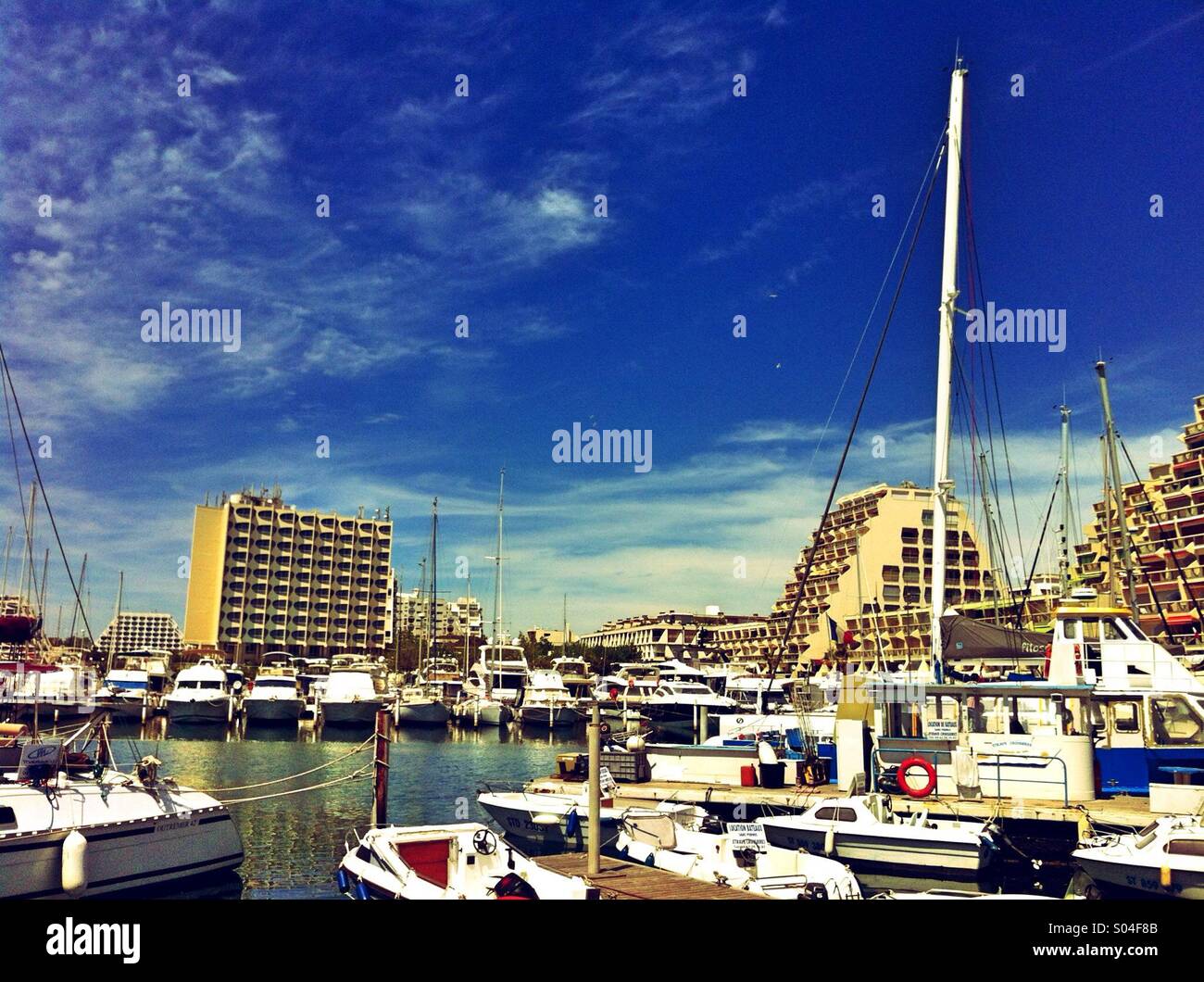 La Grande Motte, near Montpellier, France - Smartphone Captured Stock Image