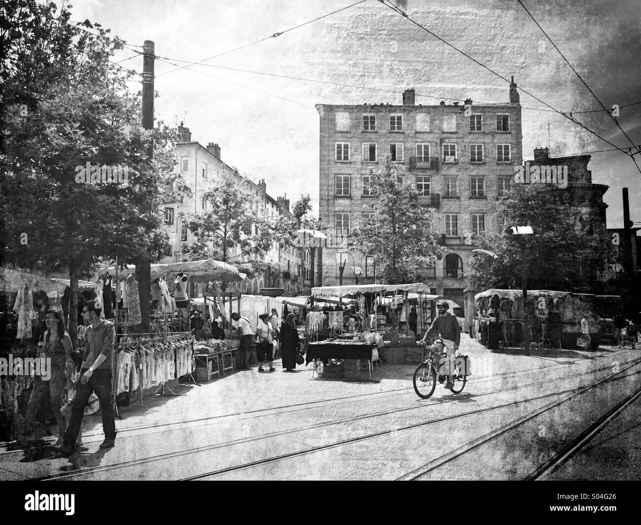 Saint-etienne,old city center,Loire,France - Smartphone Captured Stock Image