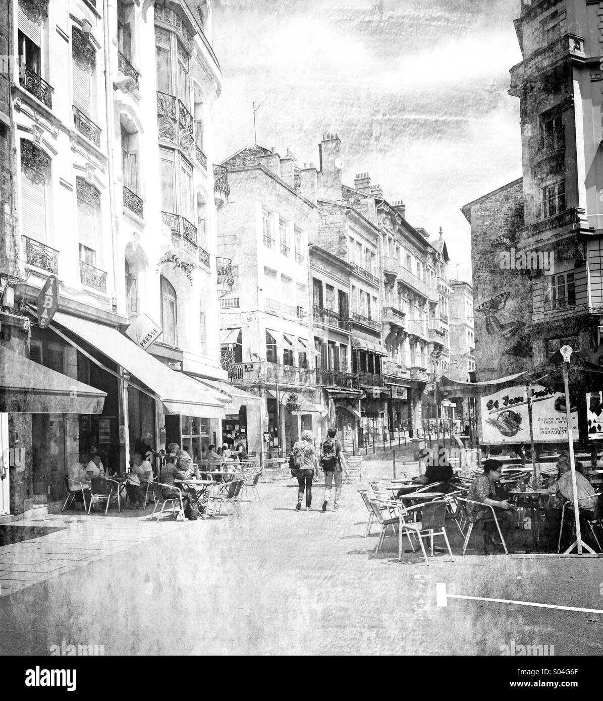 Saint-Etienne,french city,Rhone-Alps,France - Smartphone Captured Stock Image