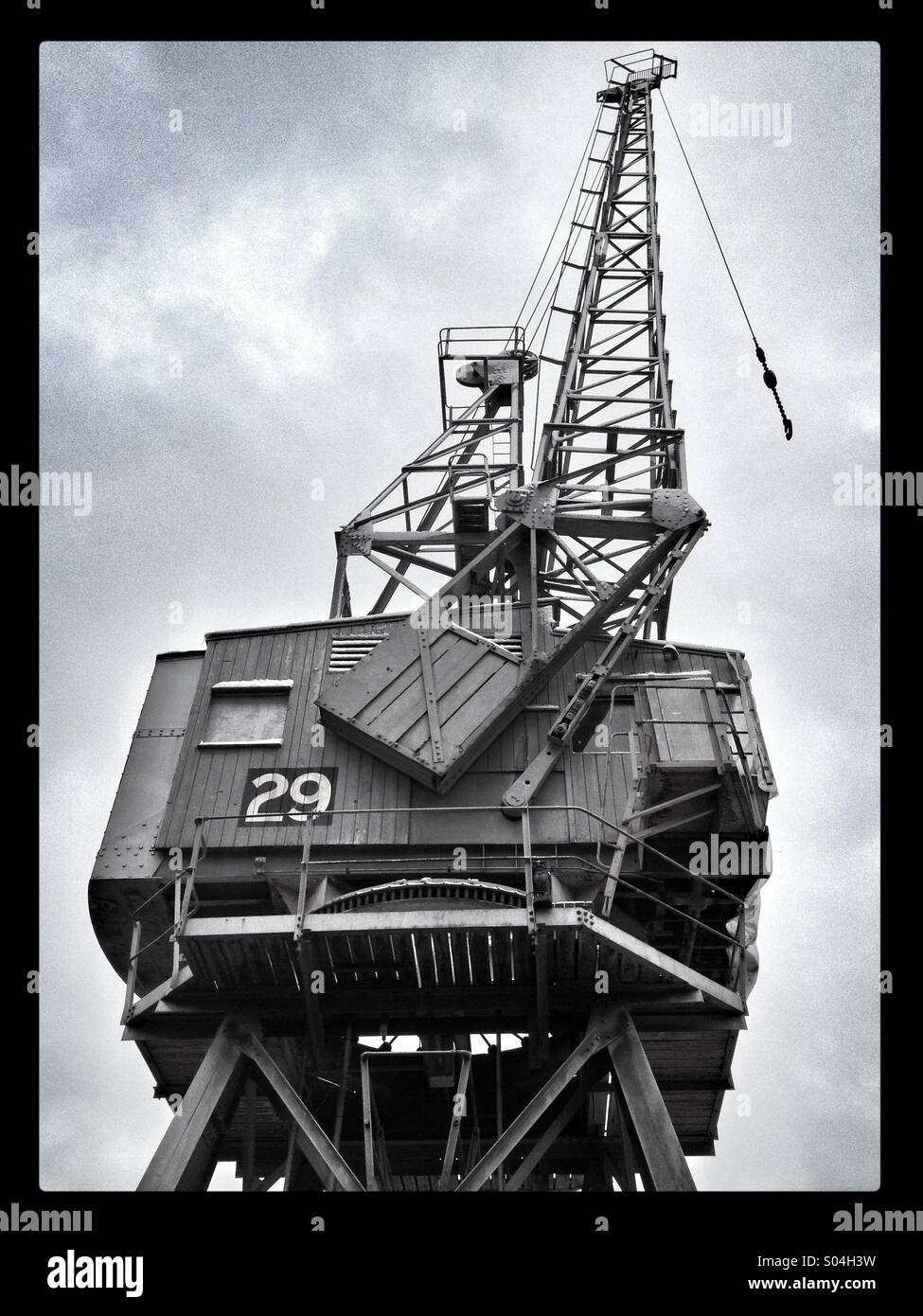 Bristol Waterfront crane Stock Photo - Alamy