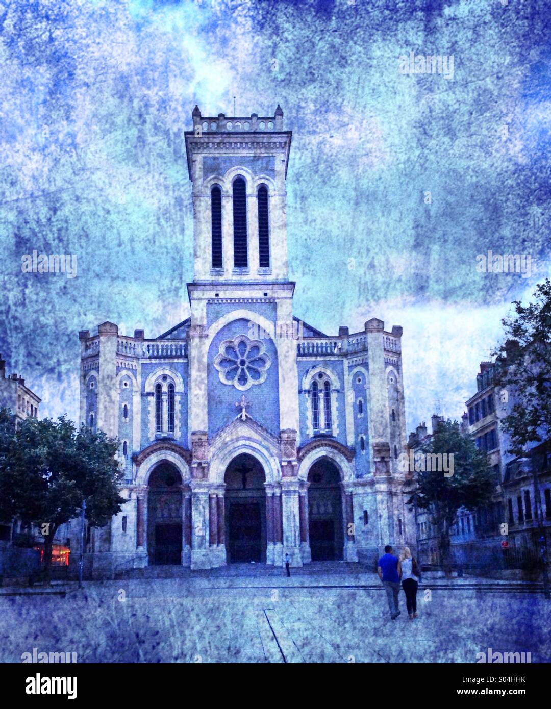 Old church, Saint-Etienne,France - Smartphone Captured Stock Image