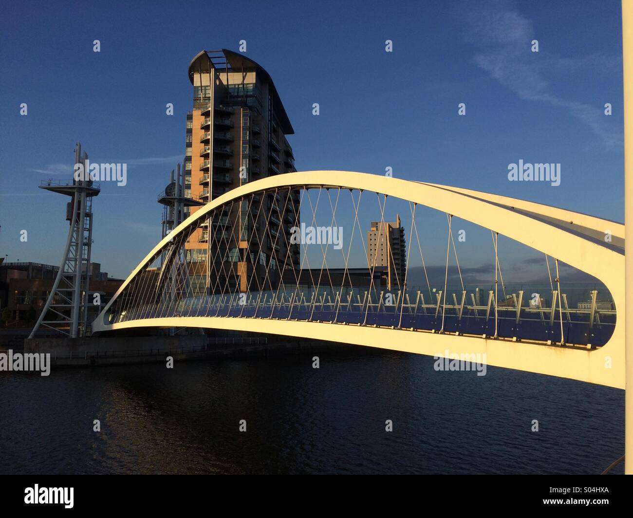 The bridge at The Lowry Stock Photo Alamy